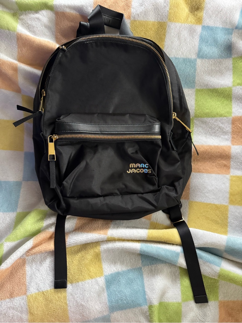 Marc Jacobs Black Nylon Backpack